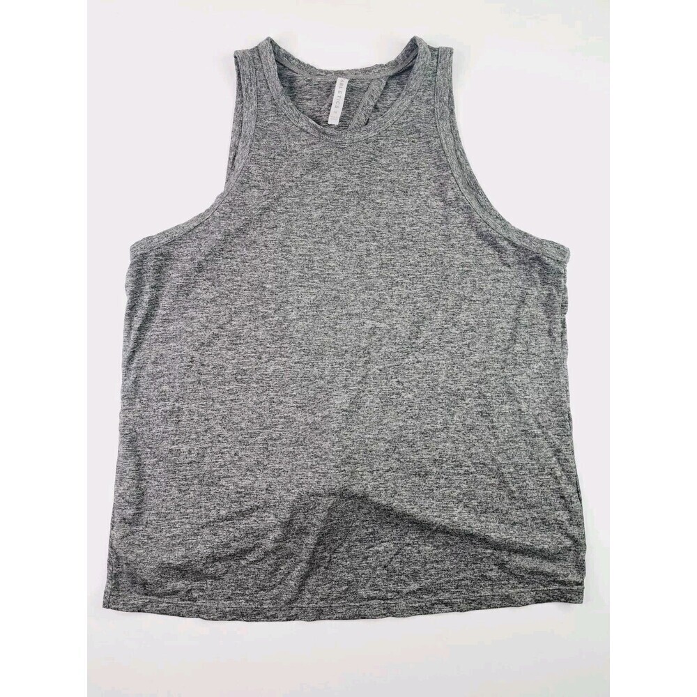 Fabletics Dry Flex Twisted Open Back Tank Gray Size M
